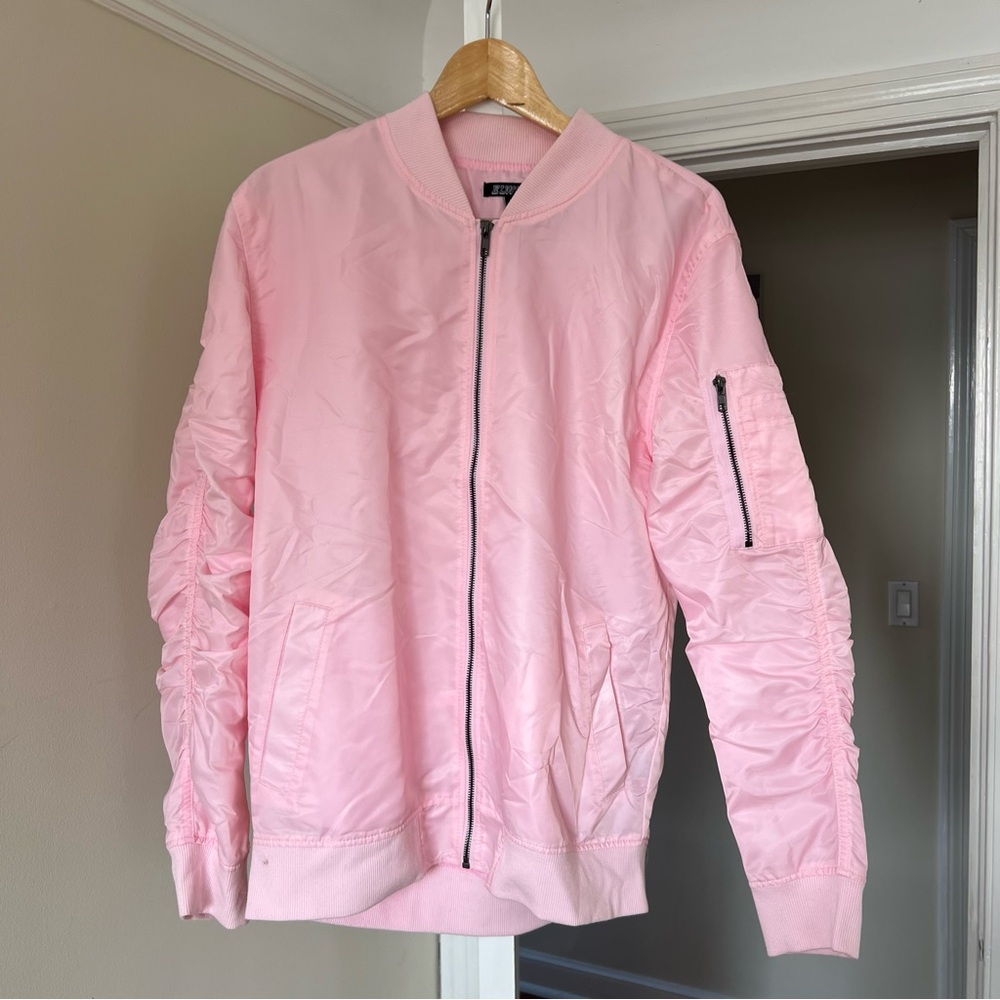 lightweight nylon bomber